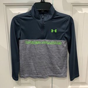 Boys Grey Under Armour Pullover